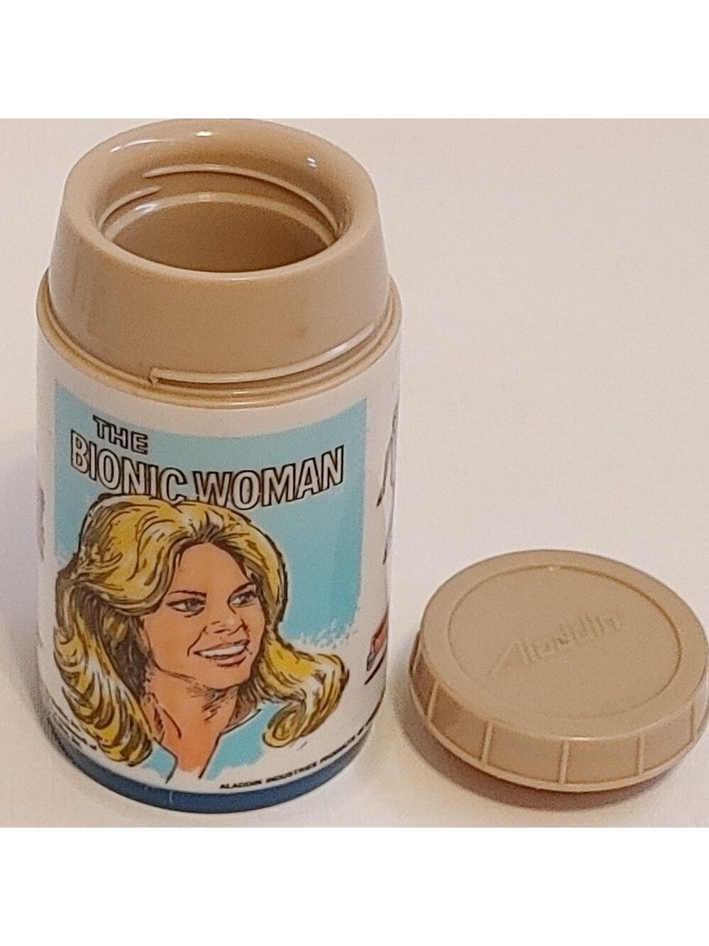 VINTAGE Aladdin The Bionic Woman Thermos Bottle 1978